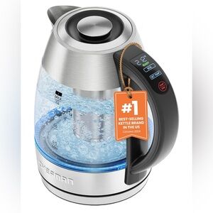 NEW Chefman 1.8L Boils Faster Power Infusion Plus Electric Tea Kettle Infuser